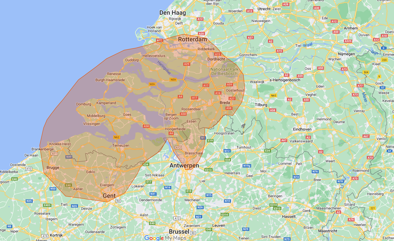 Map Werkgebied Map Werkgebied